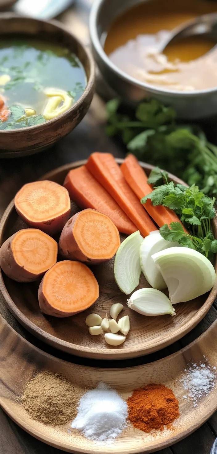 Ingredients photo for Roasted Sweet Potato Soup Recipe