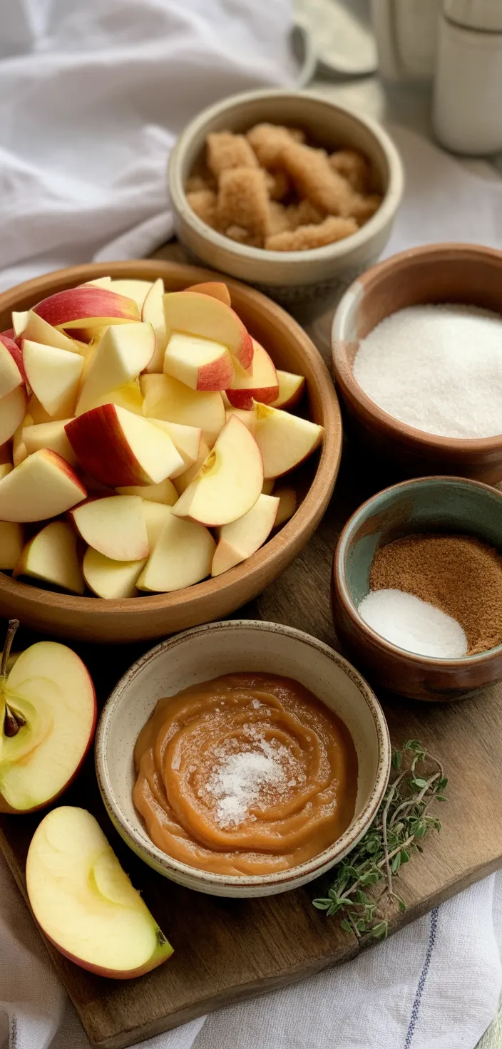 Ingredients photo for Salted Caramel Apple Butter Recipe