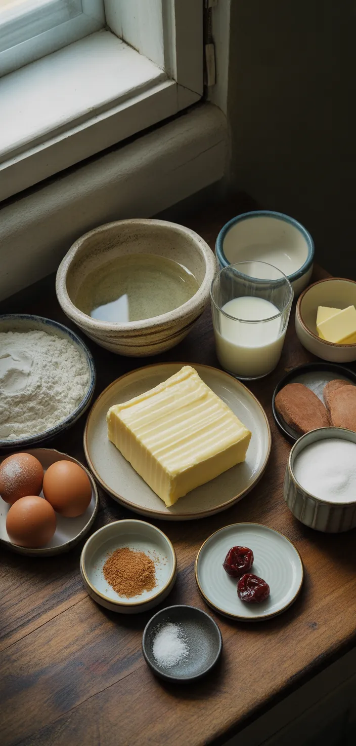 Ingredients photo for St. Joseph's Pastries (Zeppole Di San Giuseppe) Recipe