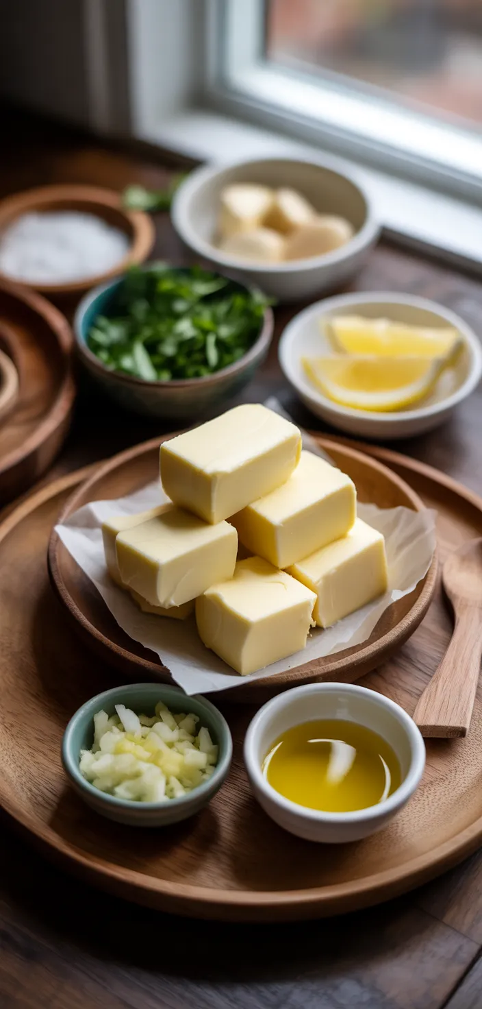 Ingredients photo for The Best Garlic Butter Sauce Recipe