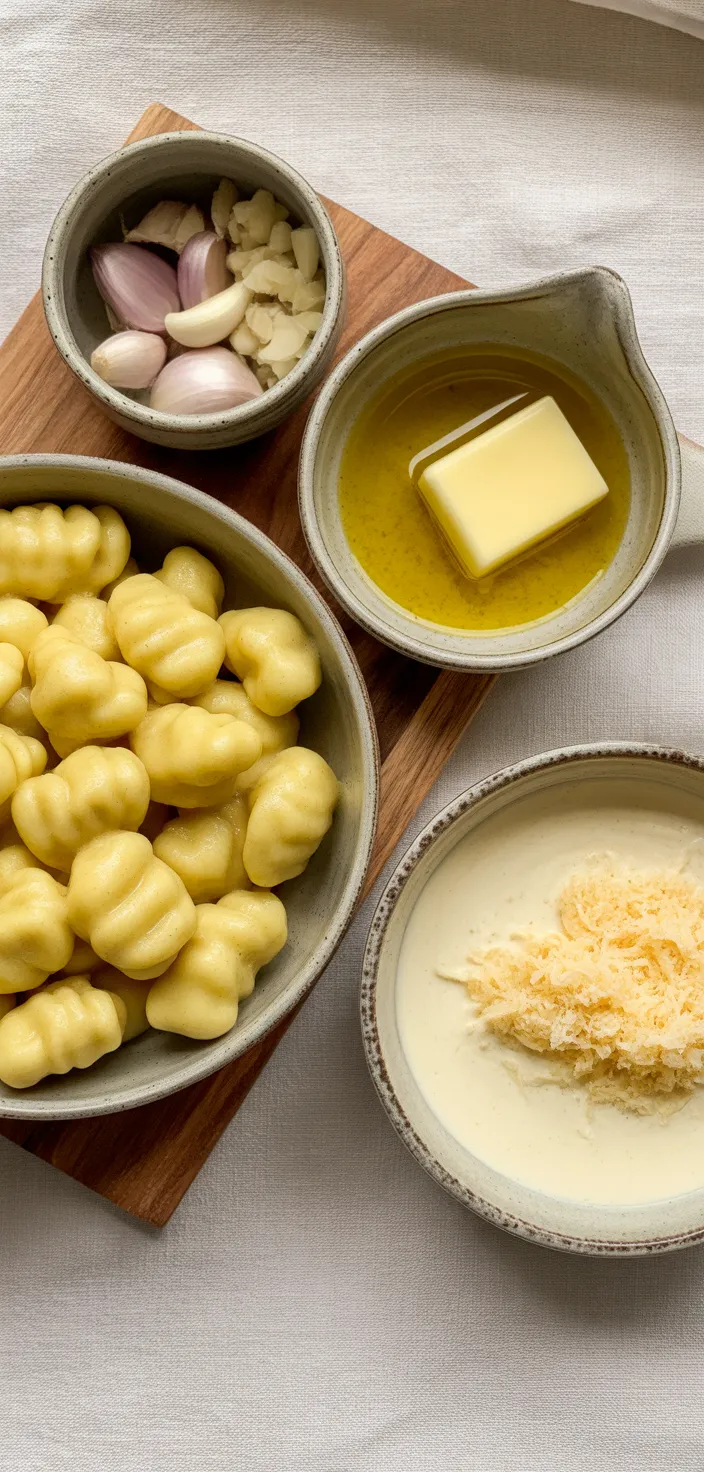Ingredients photo for Toasted White Truffle Gnocchi Recipe