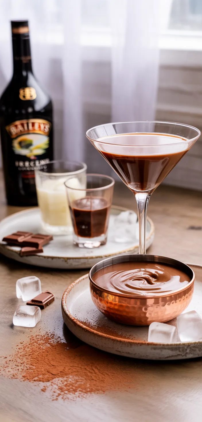Ingredients photo for Baileys Chocolate Martini Recipe