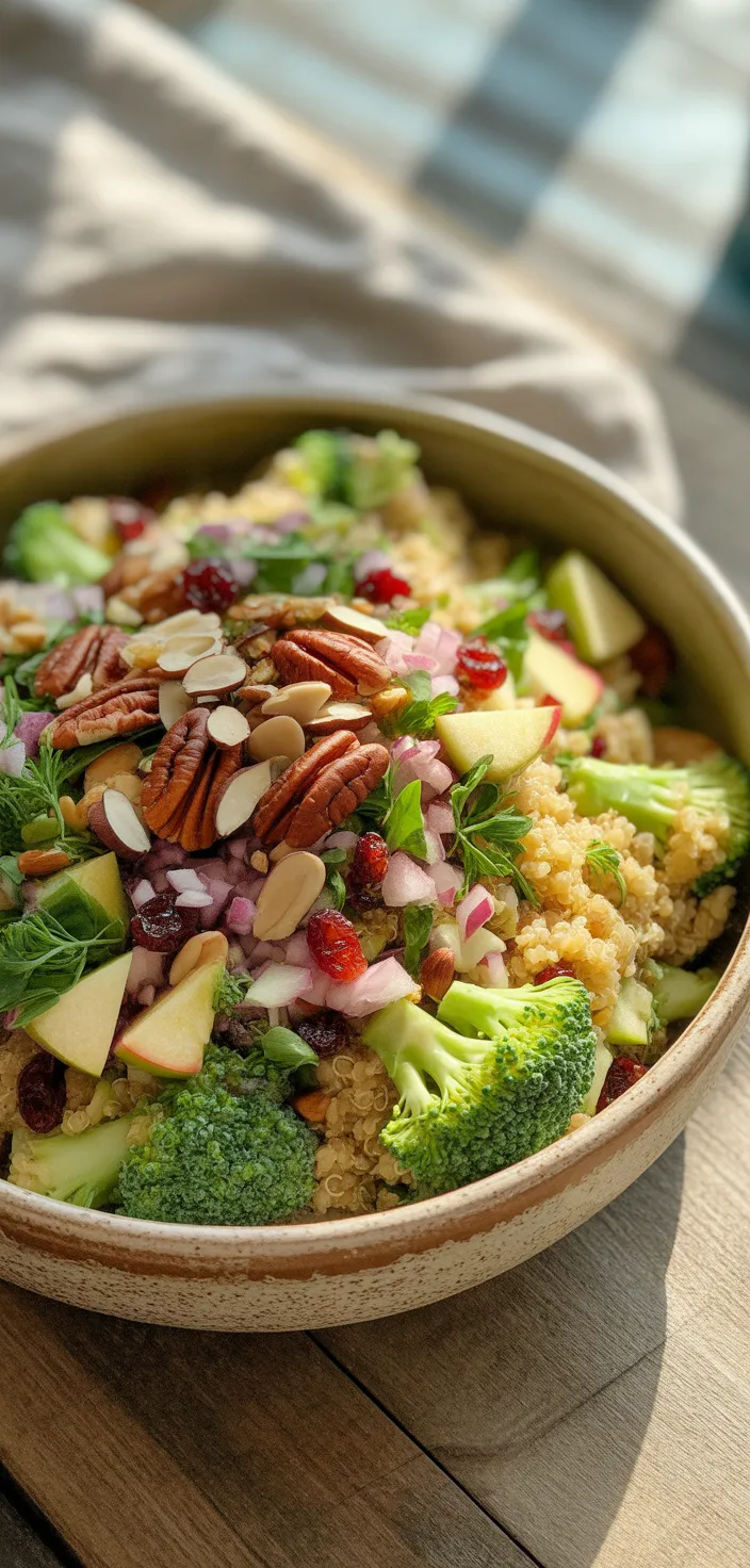 Ingredients photo for Broccoli Apple Quinoa Salad Recipe