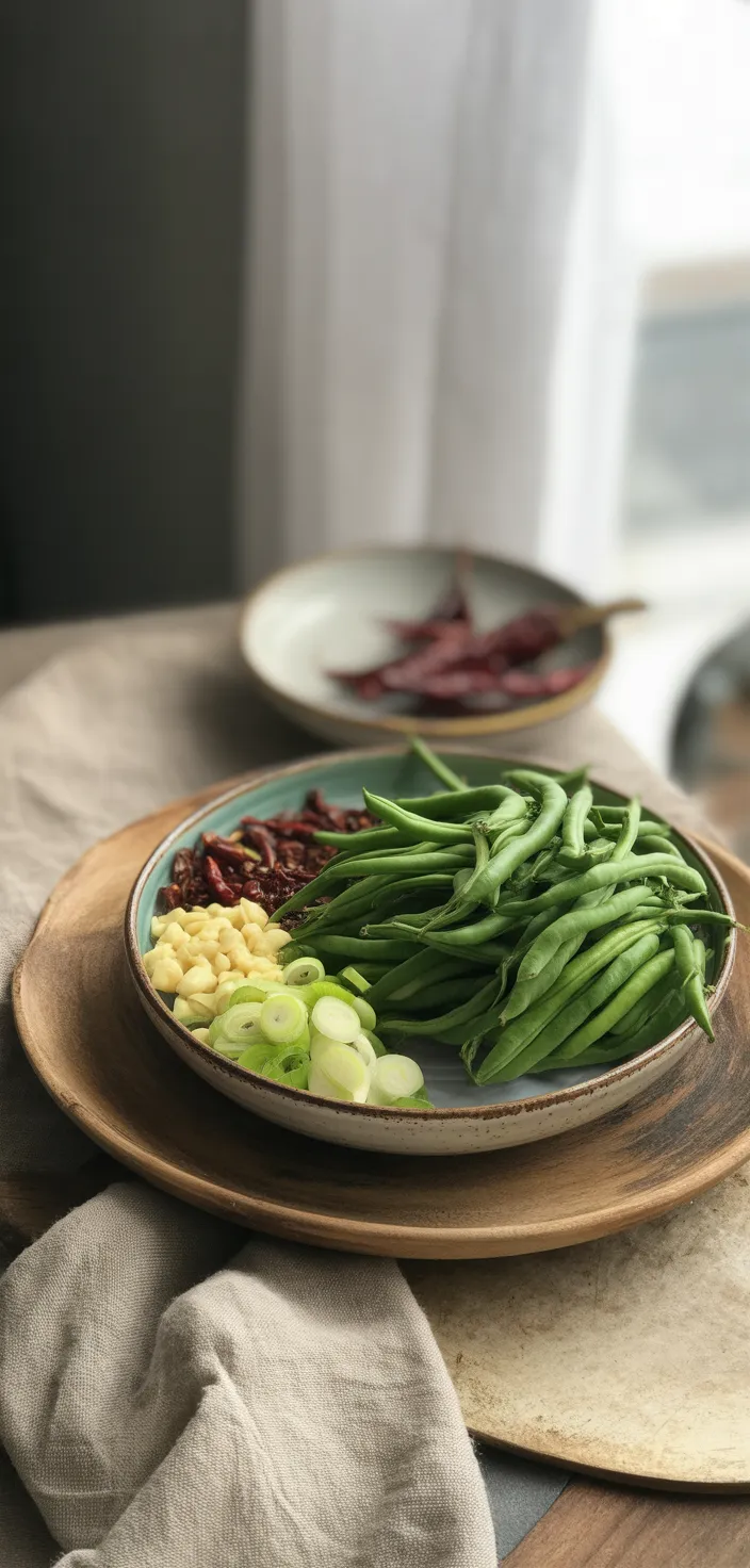 Ingredients photo for Chinese Green Beans With Garlic Sauce Recipe