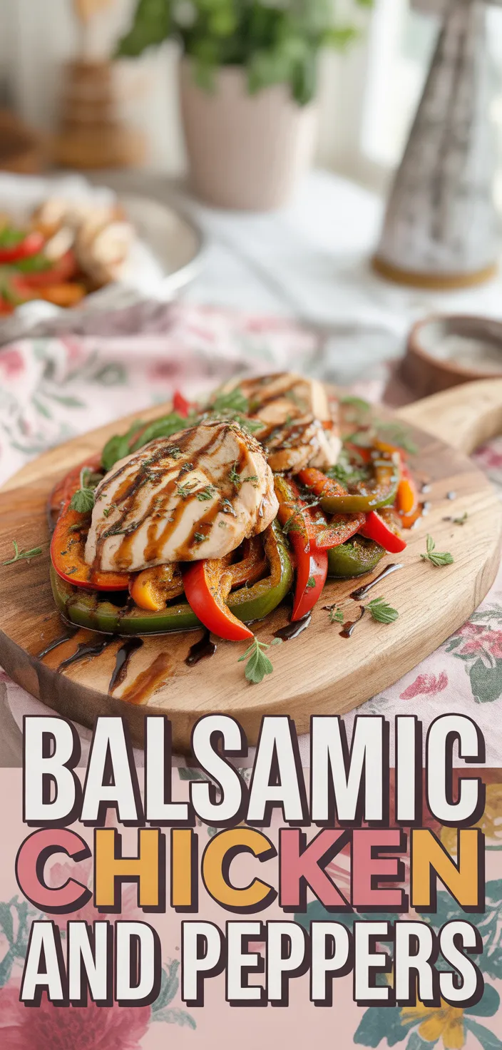 Balsamic Chicken And Peppers Recipe