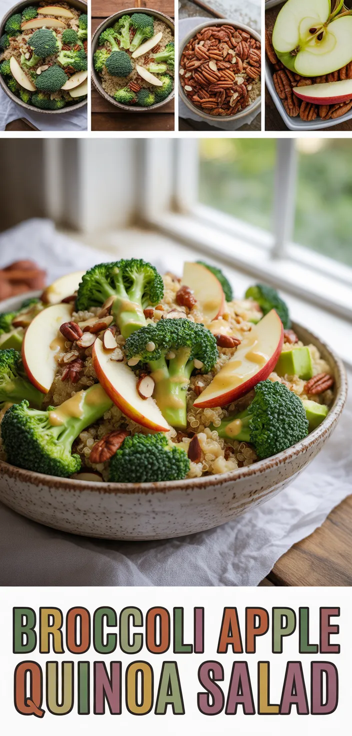 Broccoli Apple Quinoa Salad Recipe