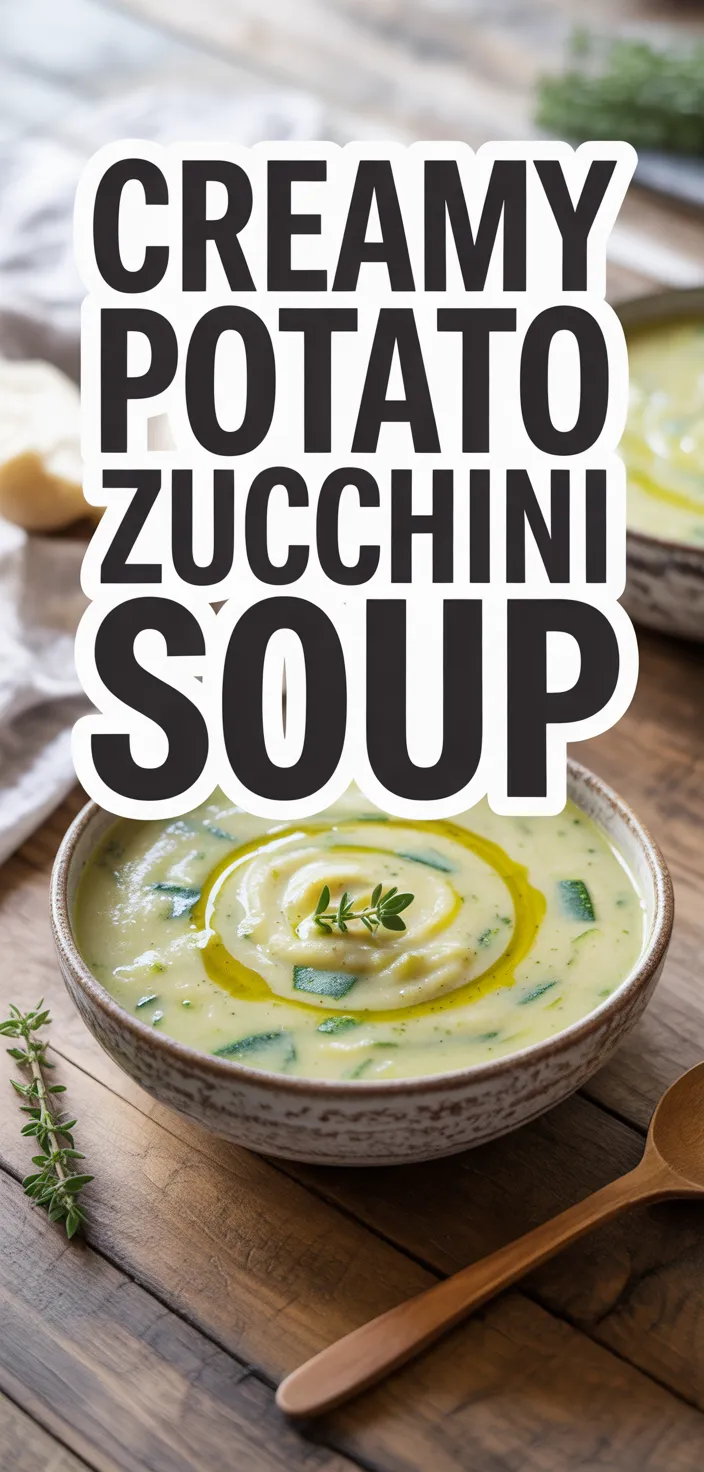 A photo of Creamy Italian Potato & Zucchini Soup Recipe