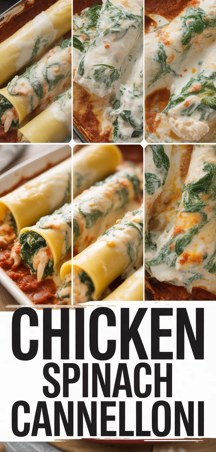 A photo of Creamy Ricotta Spinach And Chicken Cannelloni Pasta Recipe