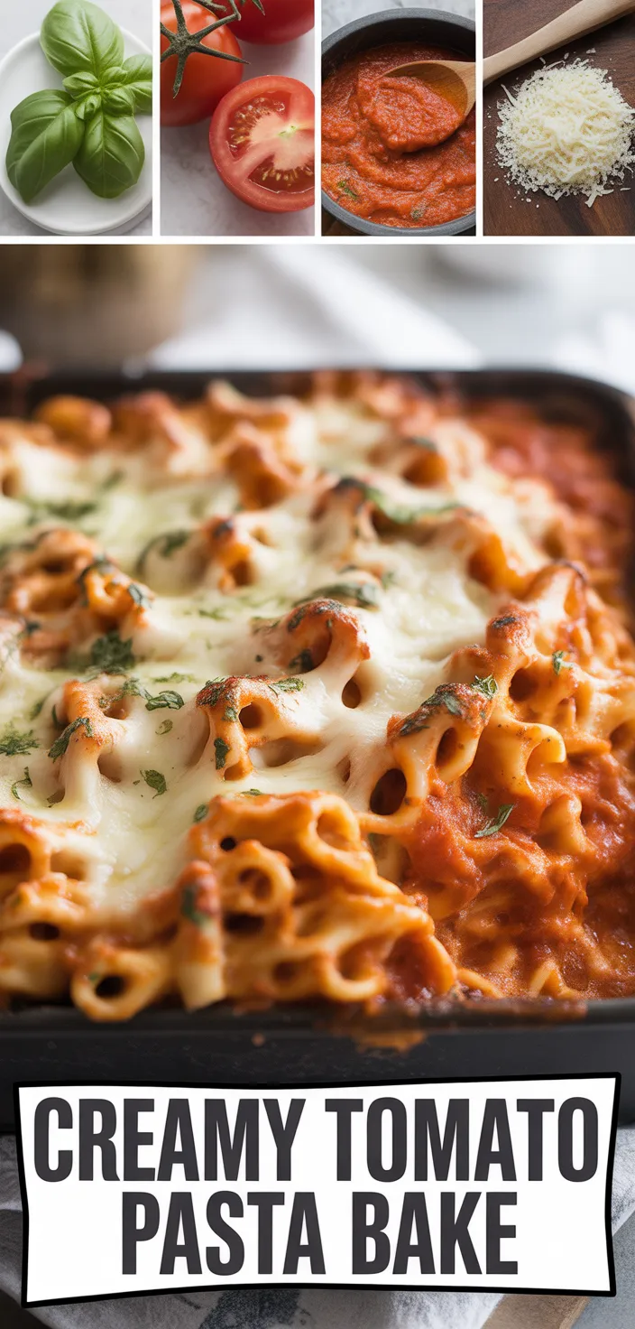 Creamy Tomato Pasta Bake Recipe