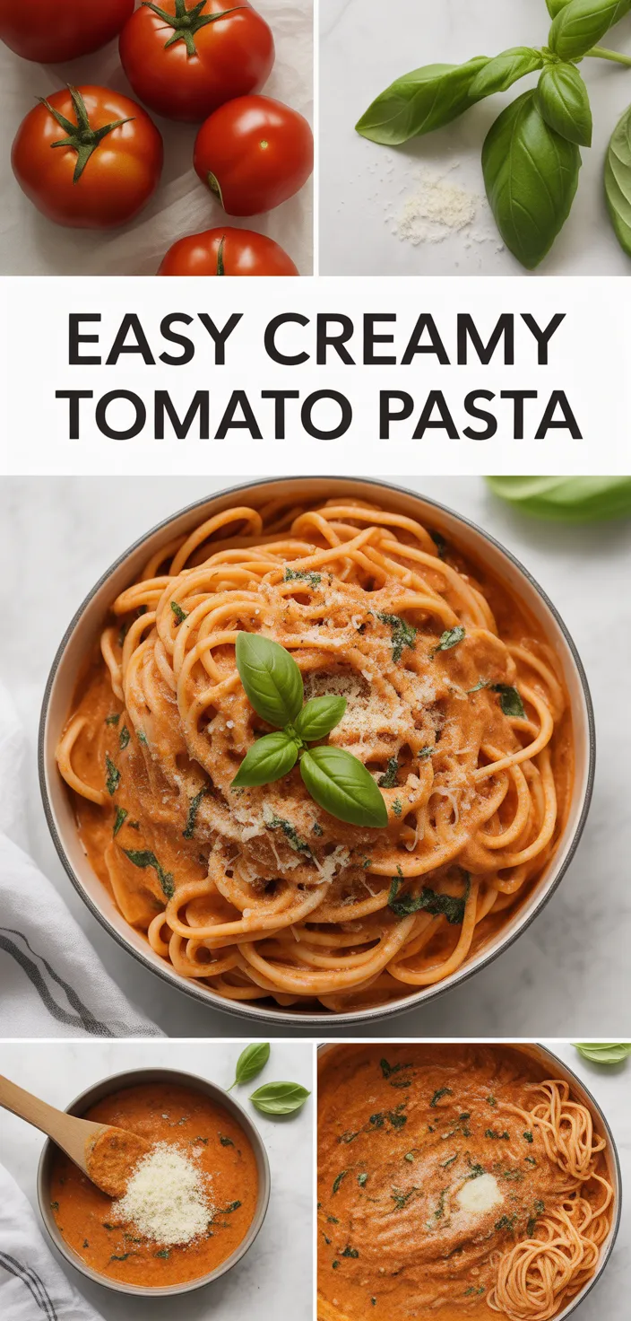 Easy Creamy Tomato Pasta Recipe