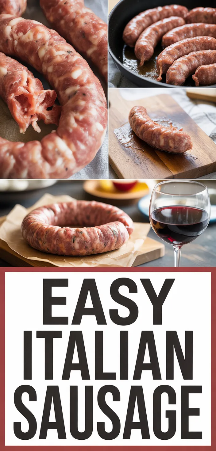 How To Make Incredibly Easy Homemade Italian Sausage Recipe