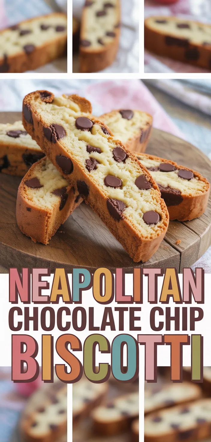 A photo of Neopolitan Chocolate Chip Biscotti Recipe