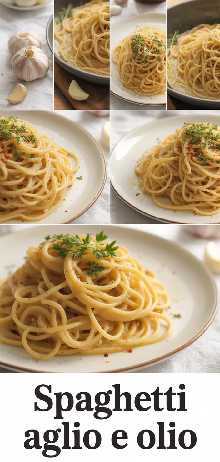 Olive Oil And Garlic Pasta (Spaghetti Aglio E Olio) Recipe