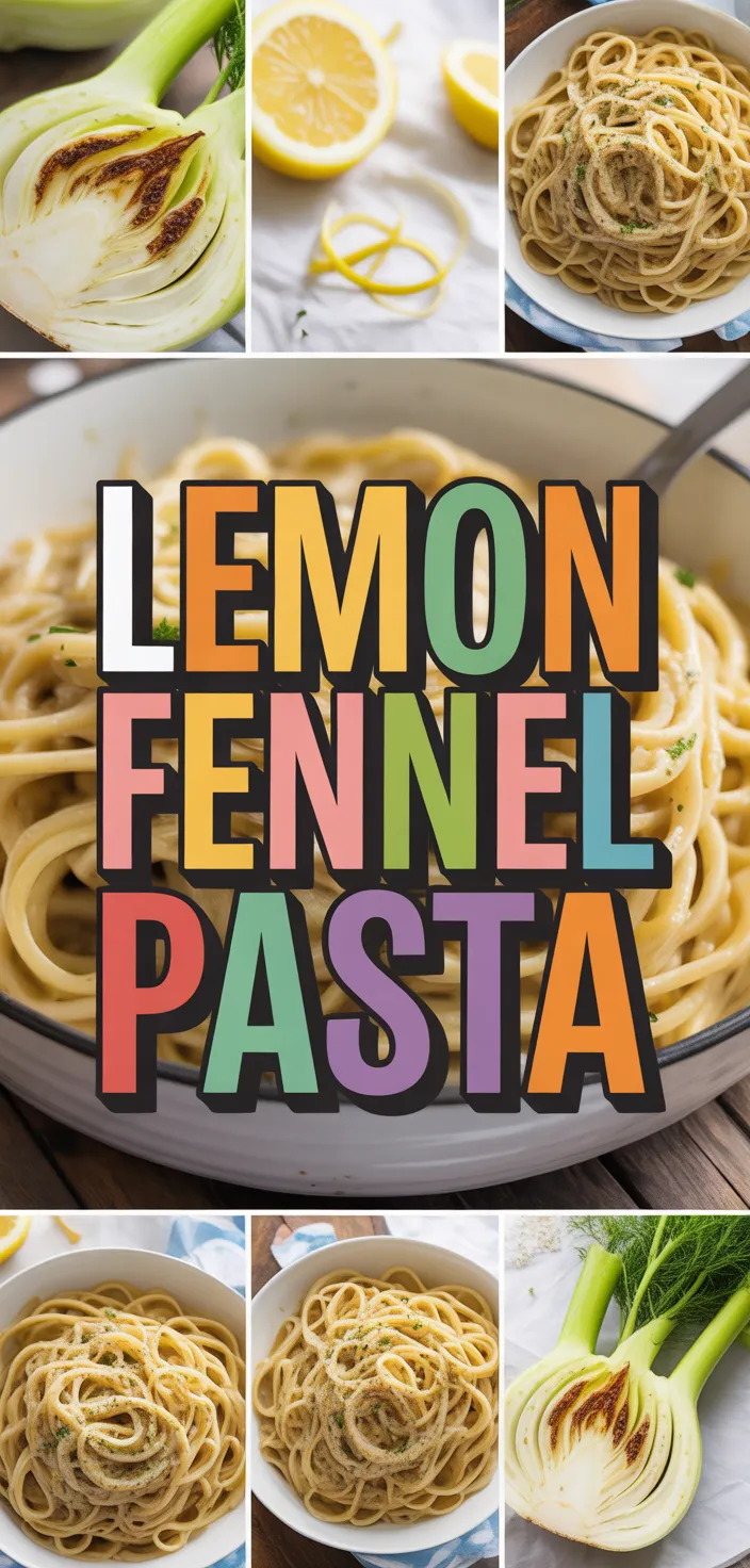 A photo of Pasta With Roasted Fennel And Lemon Recipe