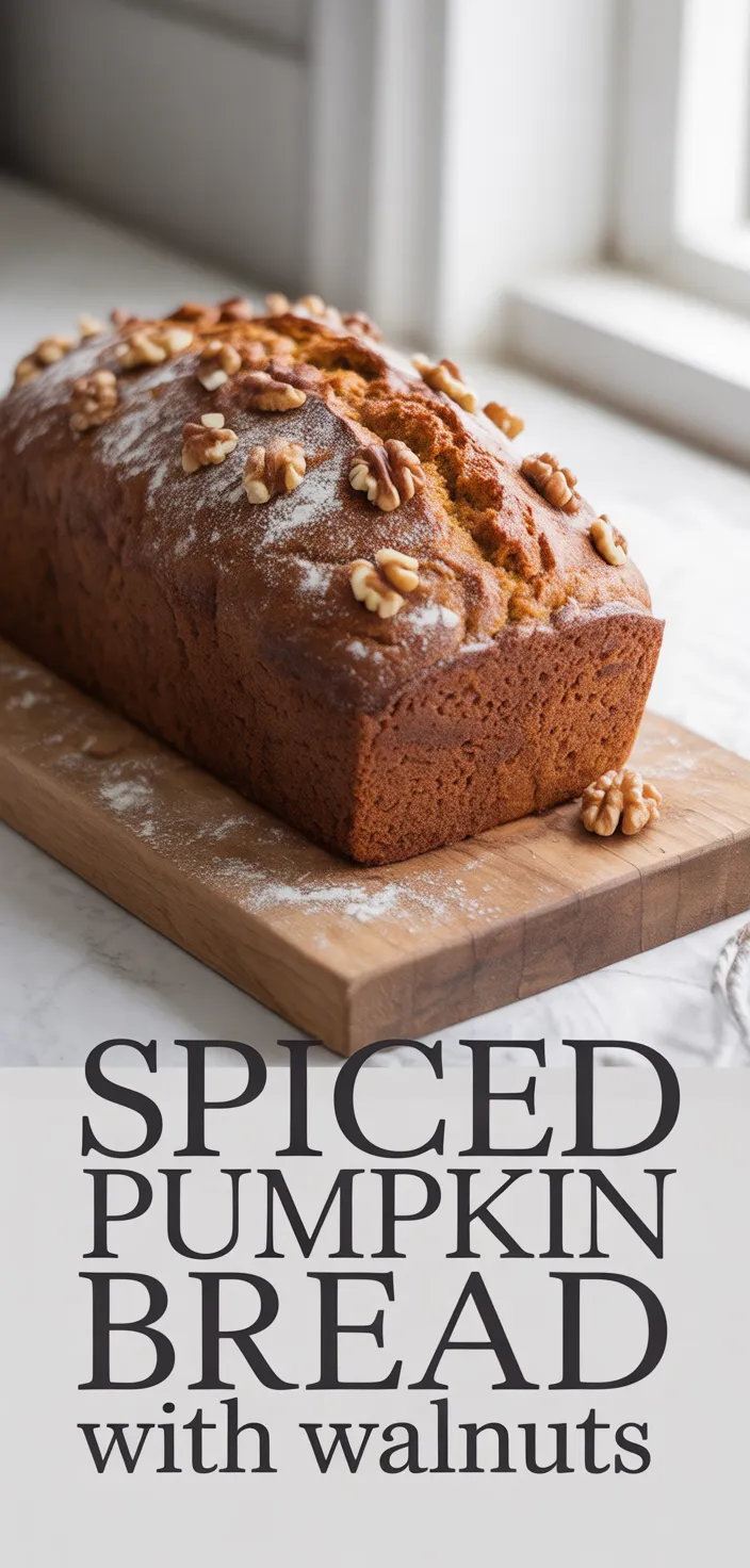 Spiced Pumpkin Bread With Walnuts Recipe