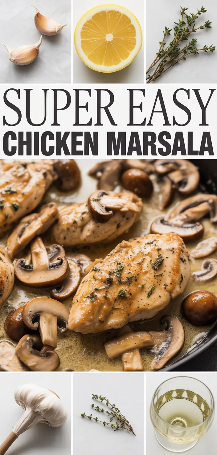 Super Easy Chicken Marsala Recipe