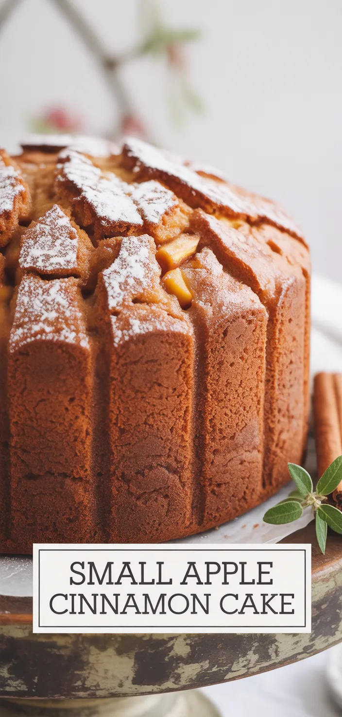 The BEST Small Apple Cinnamon Cake Recipe