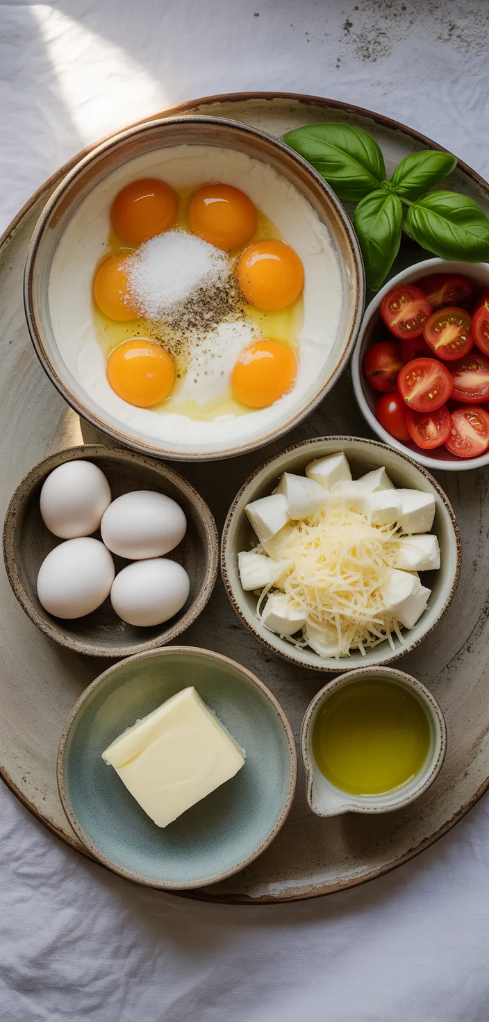 Ingredients photo for Crustless Quiche (Easy Recipe)