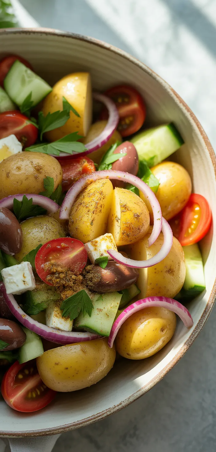 Ingredients photo for Easy Mediterranean Potato Salad Recipe