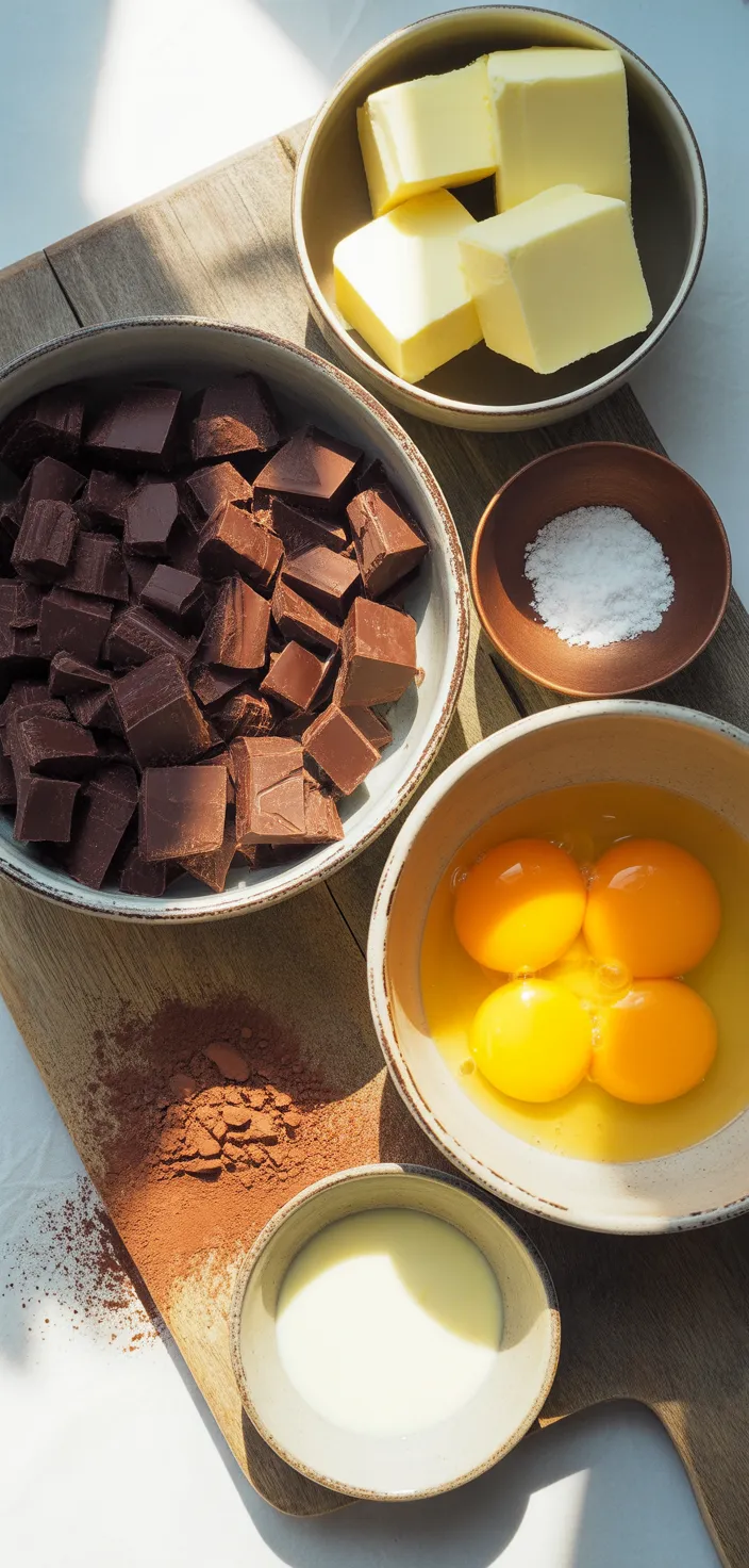 Ingredients photo for Gordon Ramsay Chocolate Mousse Recipe