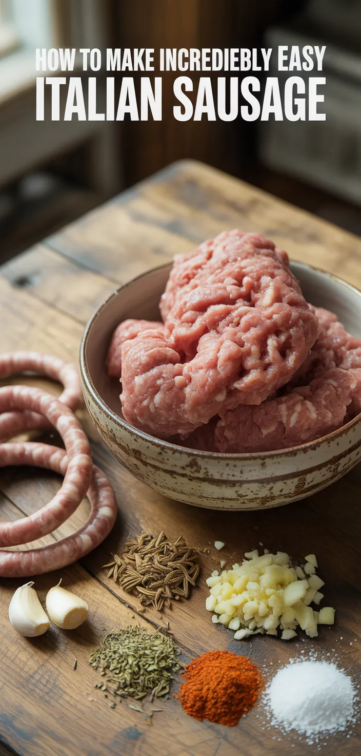 Ingredients photo for How To Make Incredibly Easy Homemade Italian Sausage Recipe
