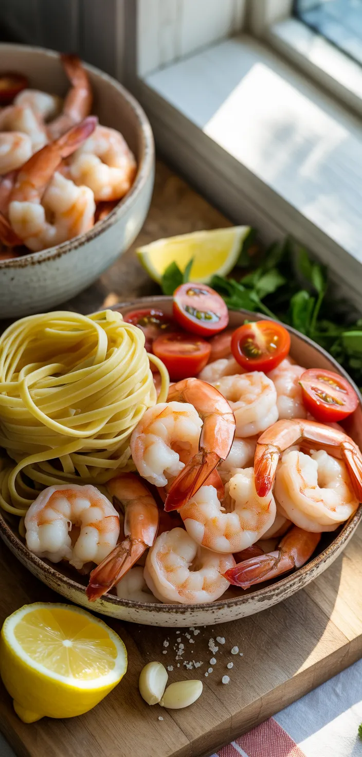 Ingredients photo for Quick And Easy Shrimp Scampi Recipe