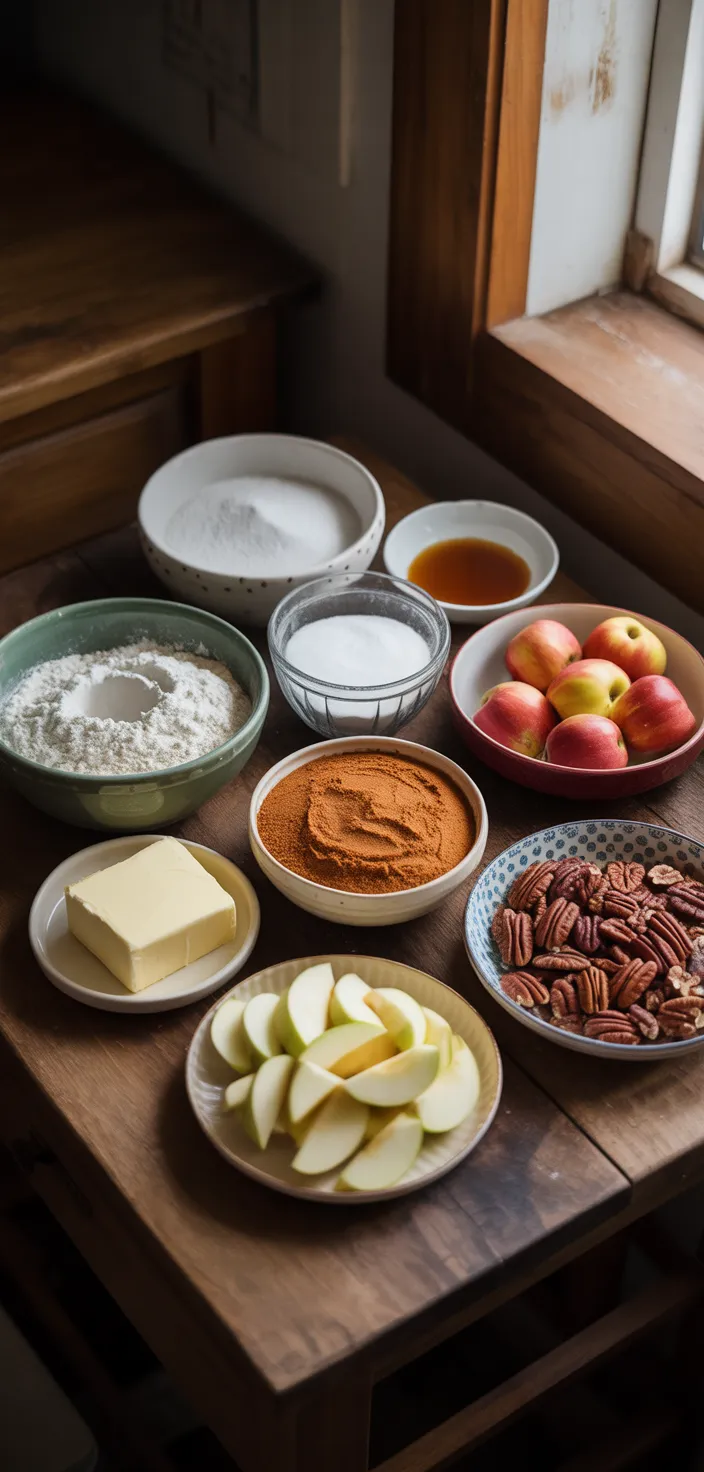 Ingredients photo for The BEST Caramel Apple Spice Cake Recipe