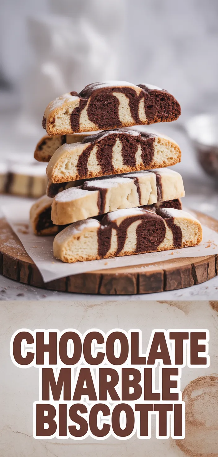 A photo of Chocolate Marble Biscotti Recipe