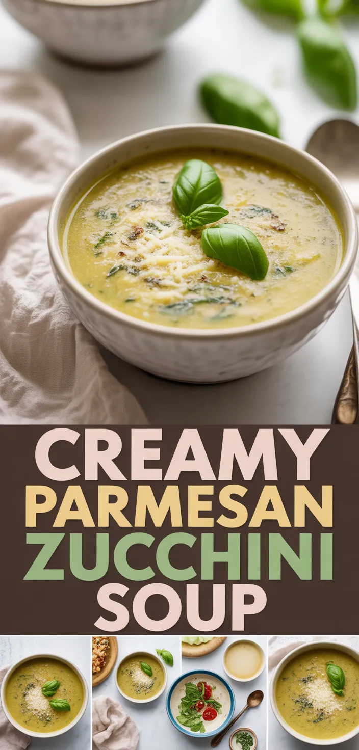 Creamy Parmesan Zucchini Soup Recipe