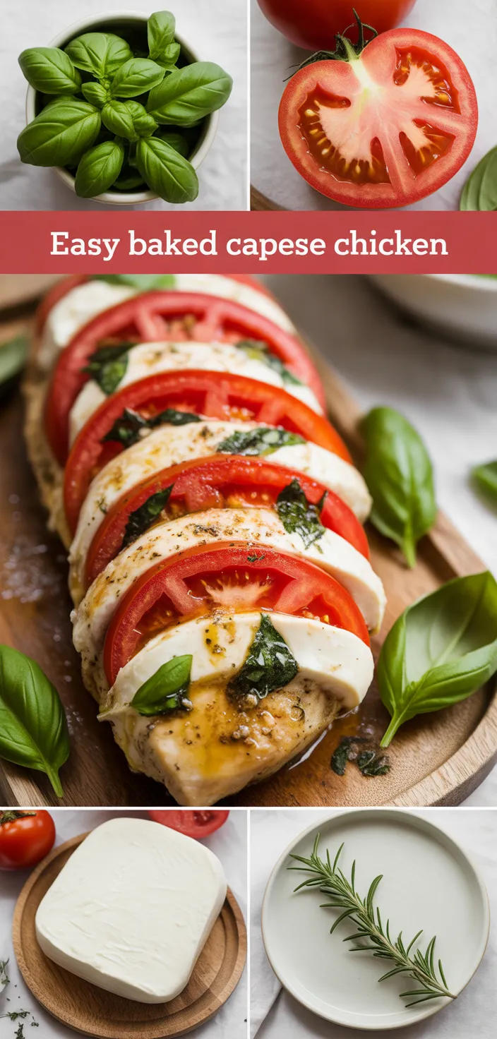 Easy Baked Caprese Chicken Recipe