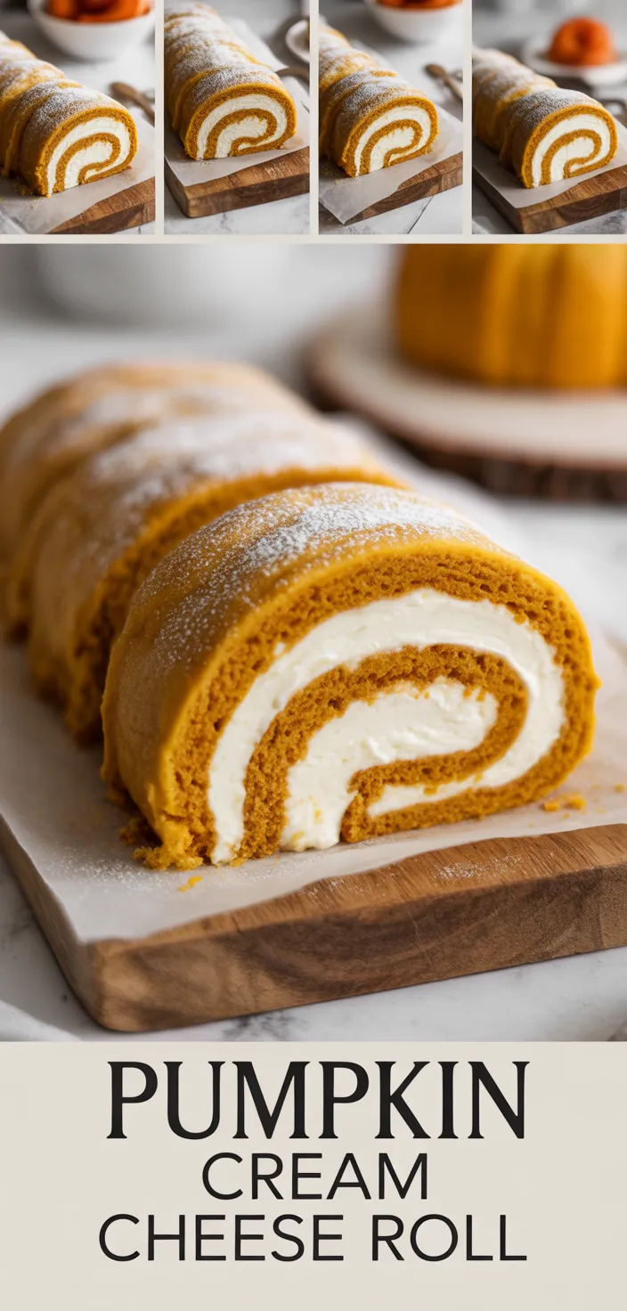 Easy Pumpkin Roll With Cream Cheese Filling Recipe