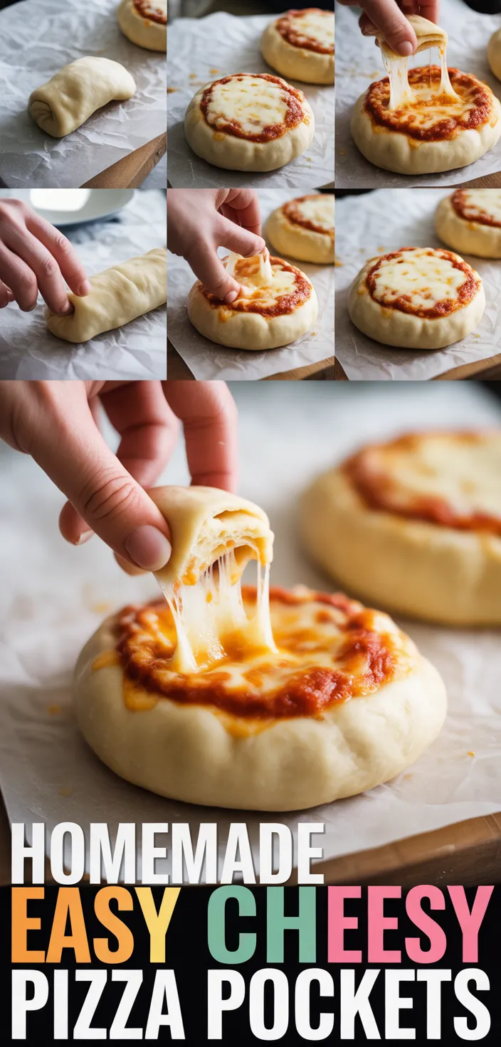 Homemade Easy Cheesy Pizza Pockets Recipe