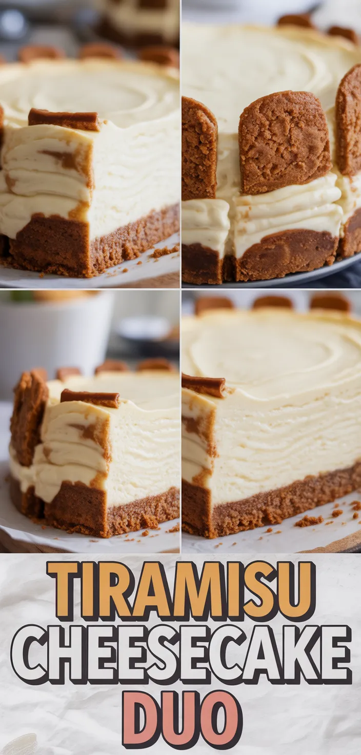 A photo of Luxurious Tiramisu Cheesecake: Two Desserts In One Recipe