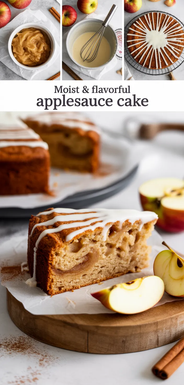 Moist & Flavorful Applesauce Cake Recipe