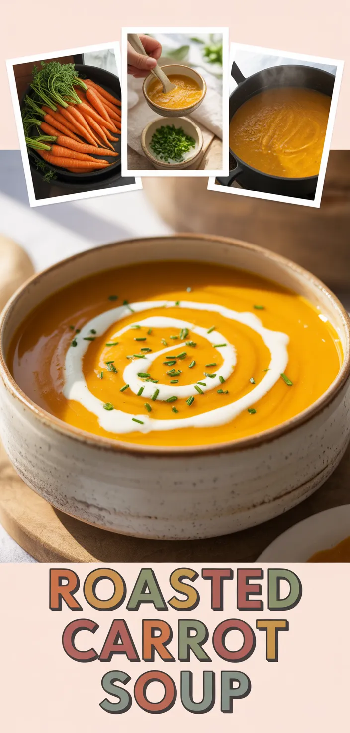 A photo of Roasted Carrot Soup Recipe