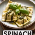 Spinach Ricotta Ravioli (with Vegan Option) Recipe