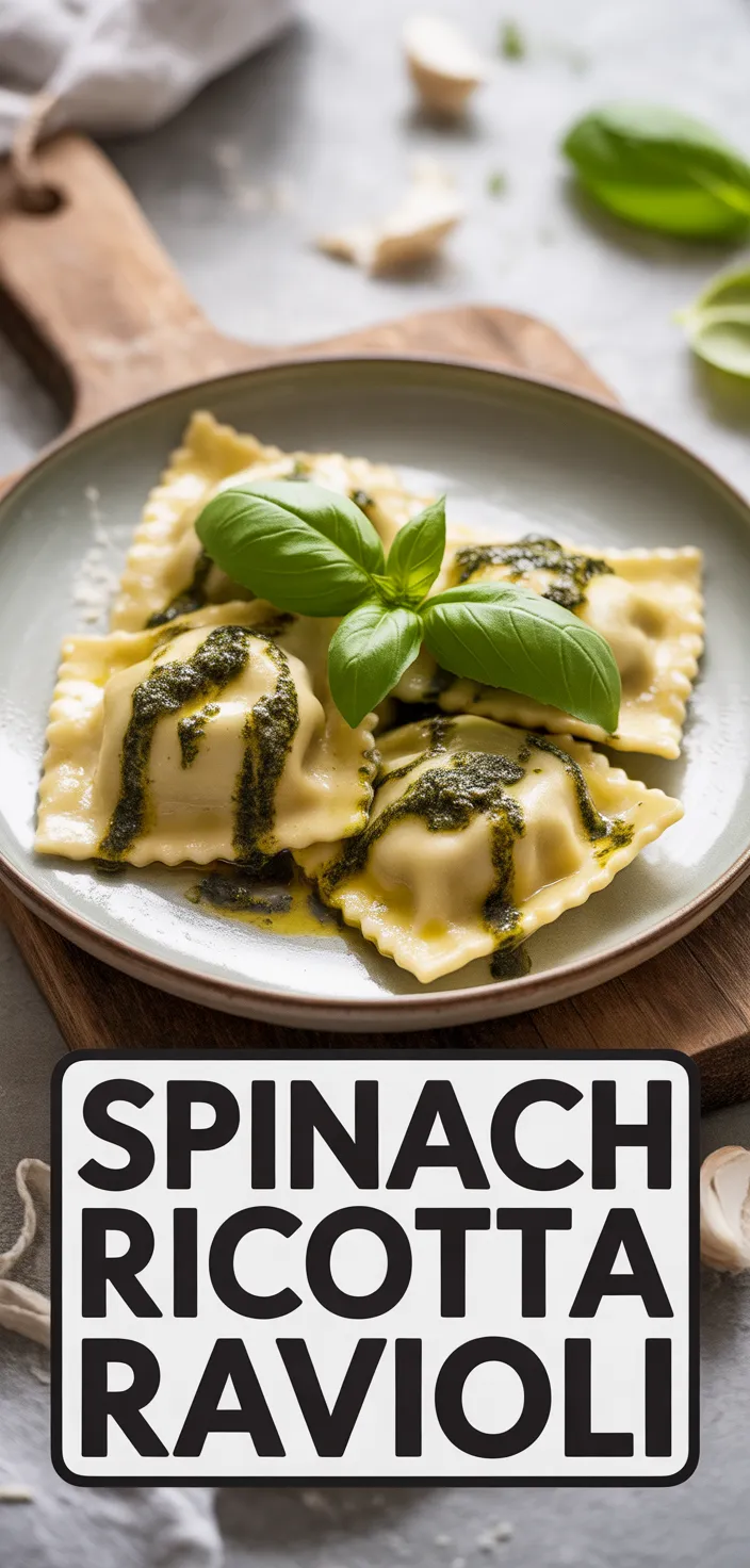Spinach Ricotta Ravioli (with Vegan Option) Recipe
