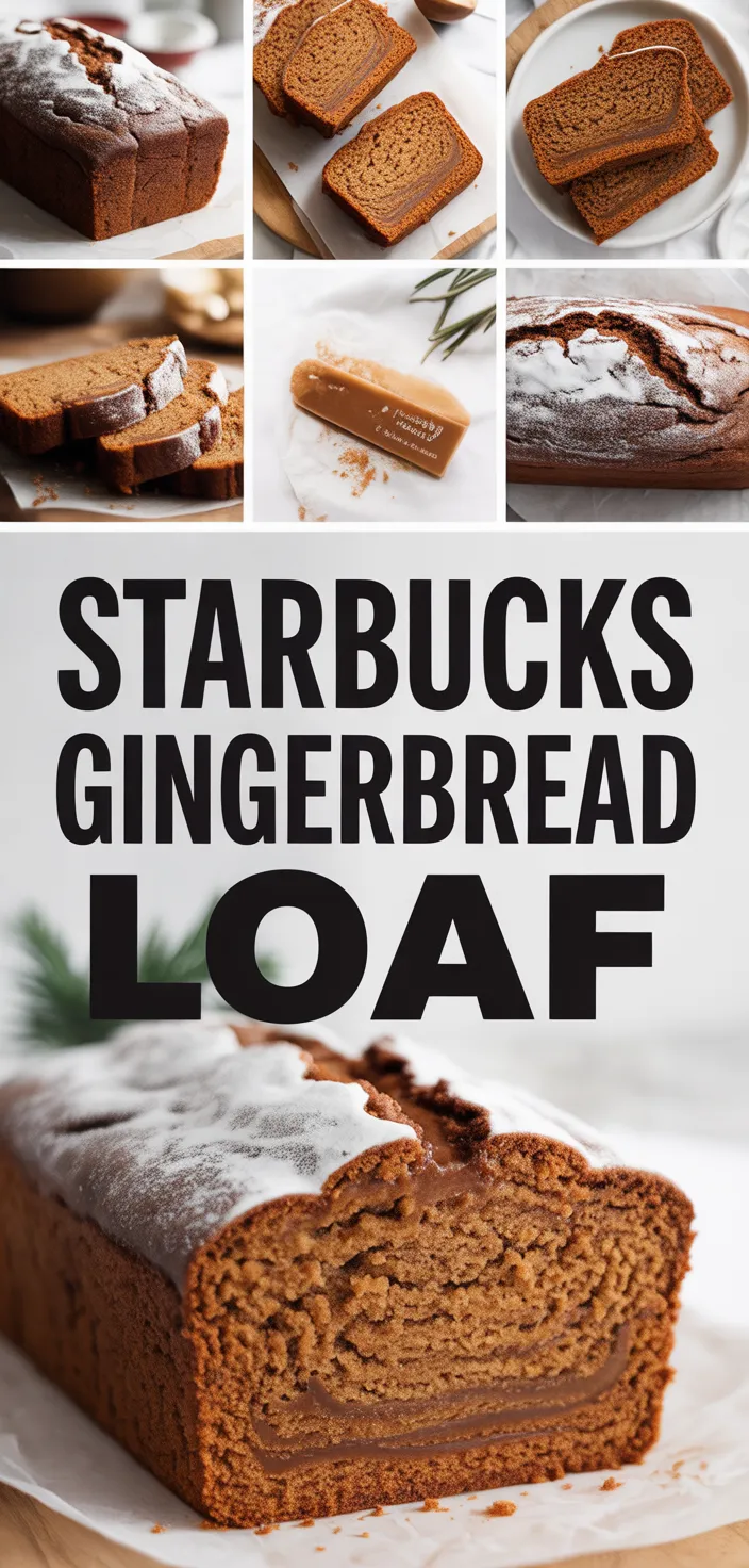 A photo of Starbucks Gingerbread Loaf Recipe