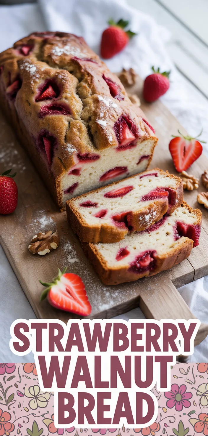 Strawberry Walnut Bread Recipe