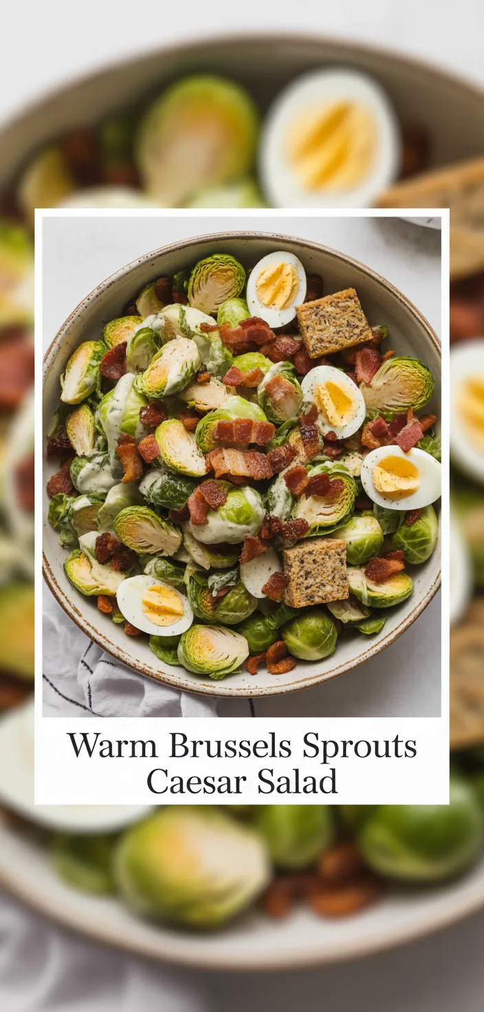 Warm Brussels Sprouts Caesar Salad Recipe