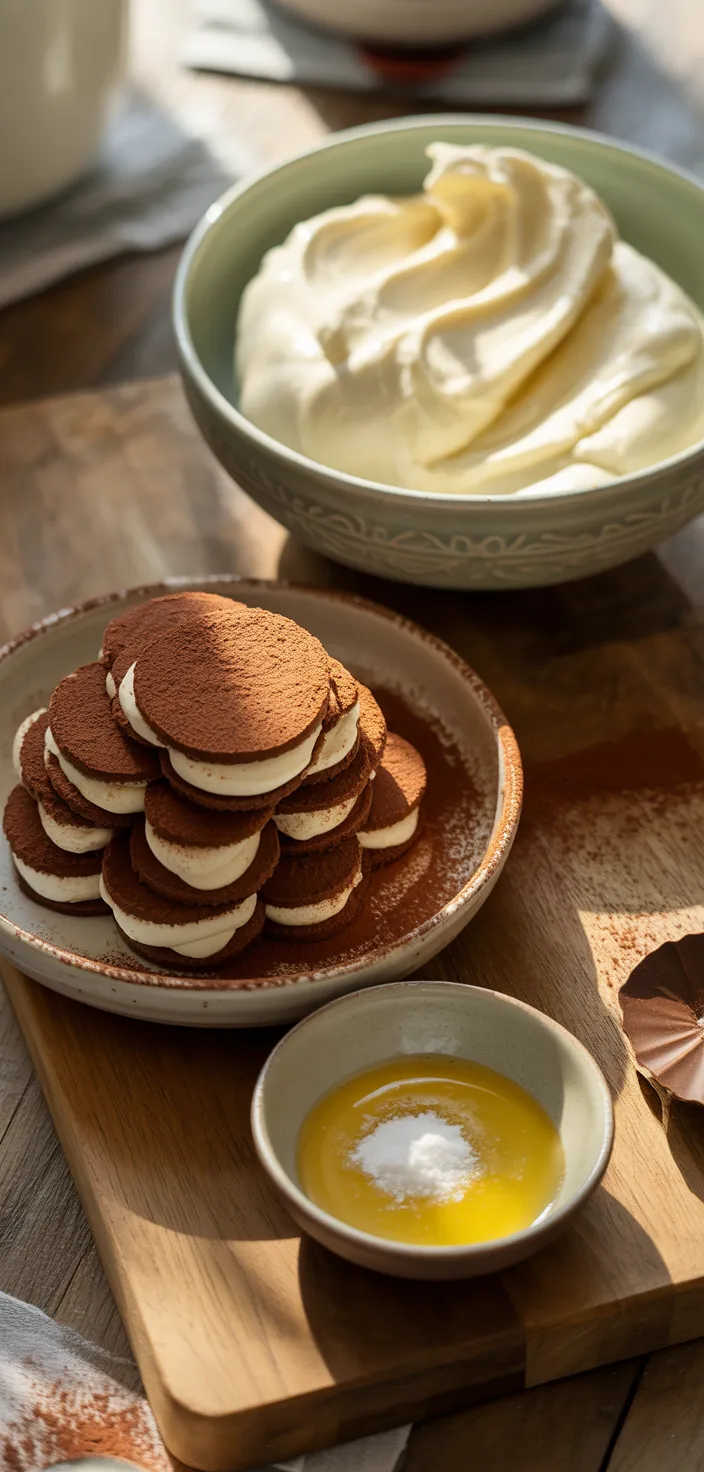 Ingredients photo for Luxurious Tiramisu Cheesecake: Two Desserts In One Recipe