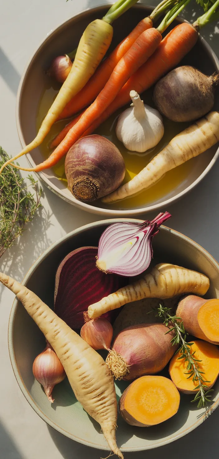 Ingredients photo for ROASTED ROOT VEGETABLES Recipe