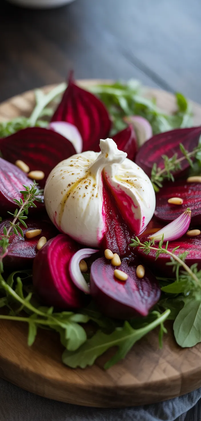 Ingredients photo for Roasted Beet & Burrata Salad Recipe