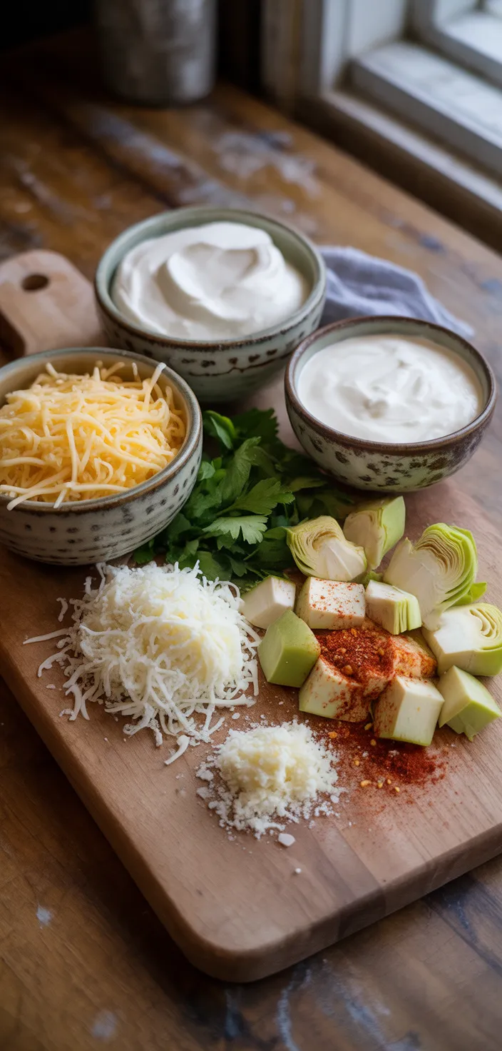 Ingredients photo for Artichoke Dip With Philadelphia Cream Cheese Recipe