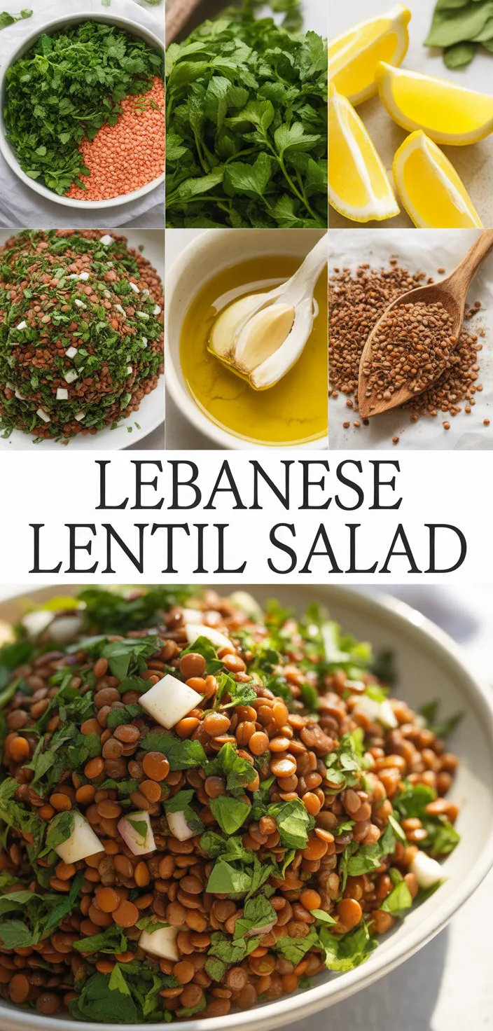 A photo of Lebanese Lentil Salad Recipe