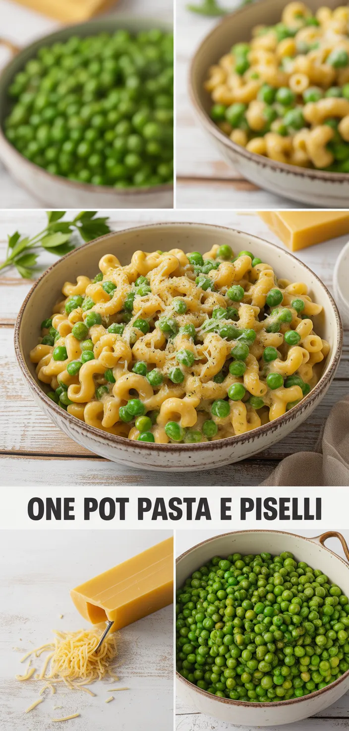 A photo of One Pot Pasta E Piselli Recipe