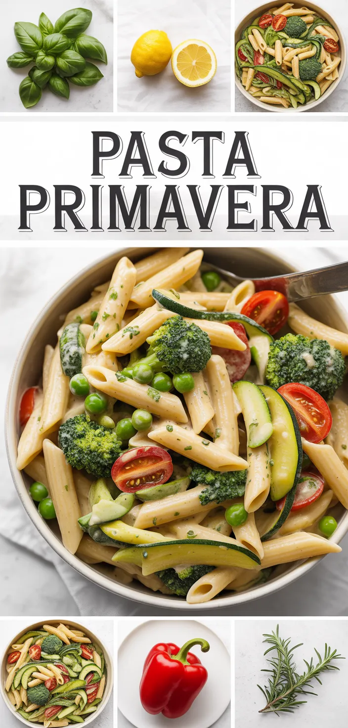 A photo of Pasta Primavera Recipe