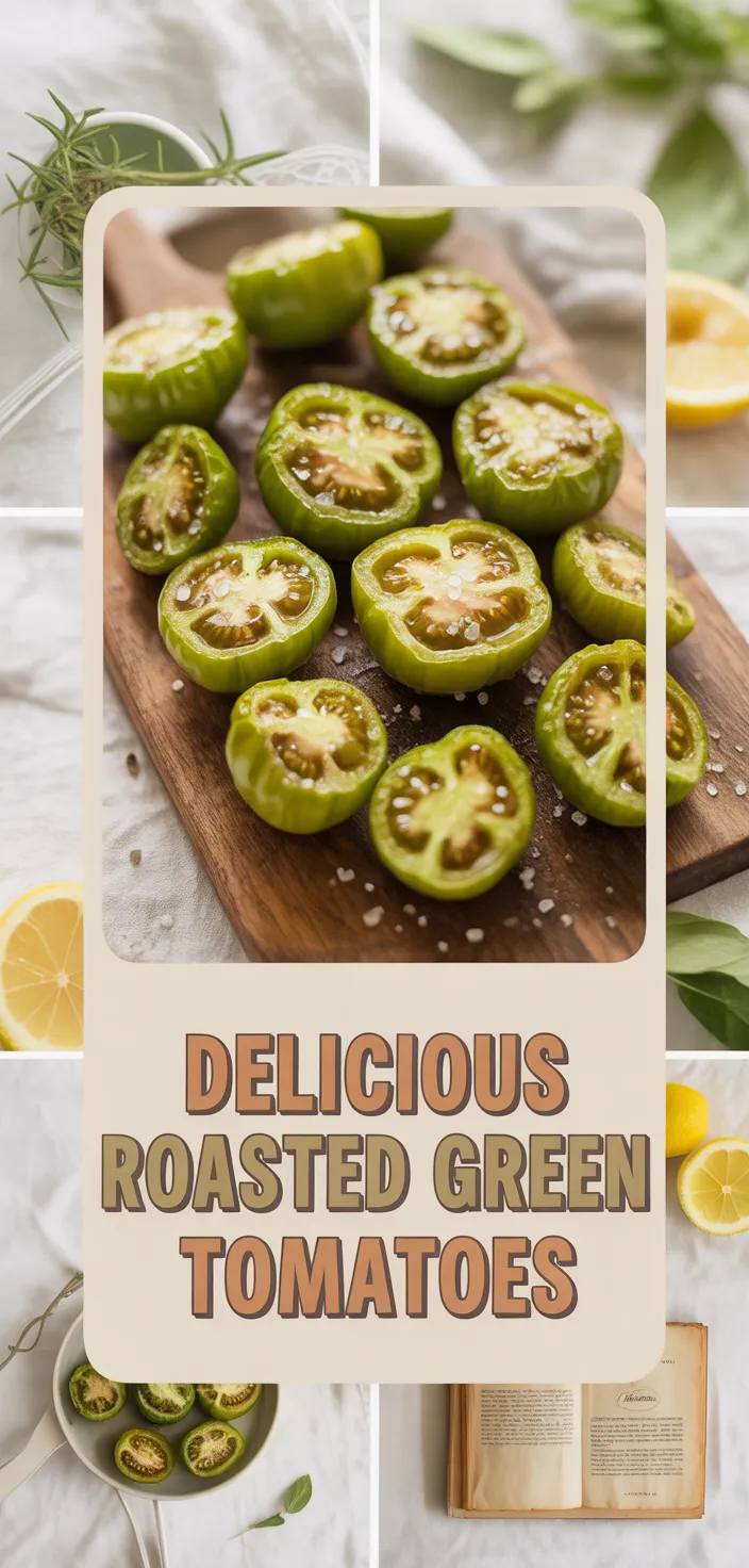 A photo of Roasted Green Tomatoes Are Not Pretty But They’ll Knock Your Socks Off! Recipe