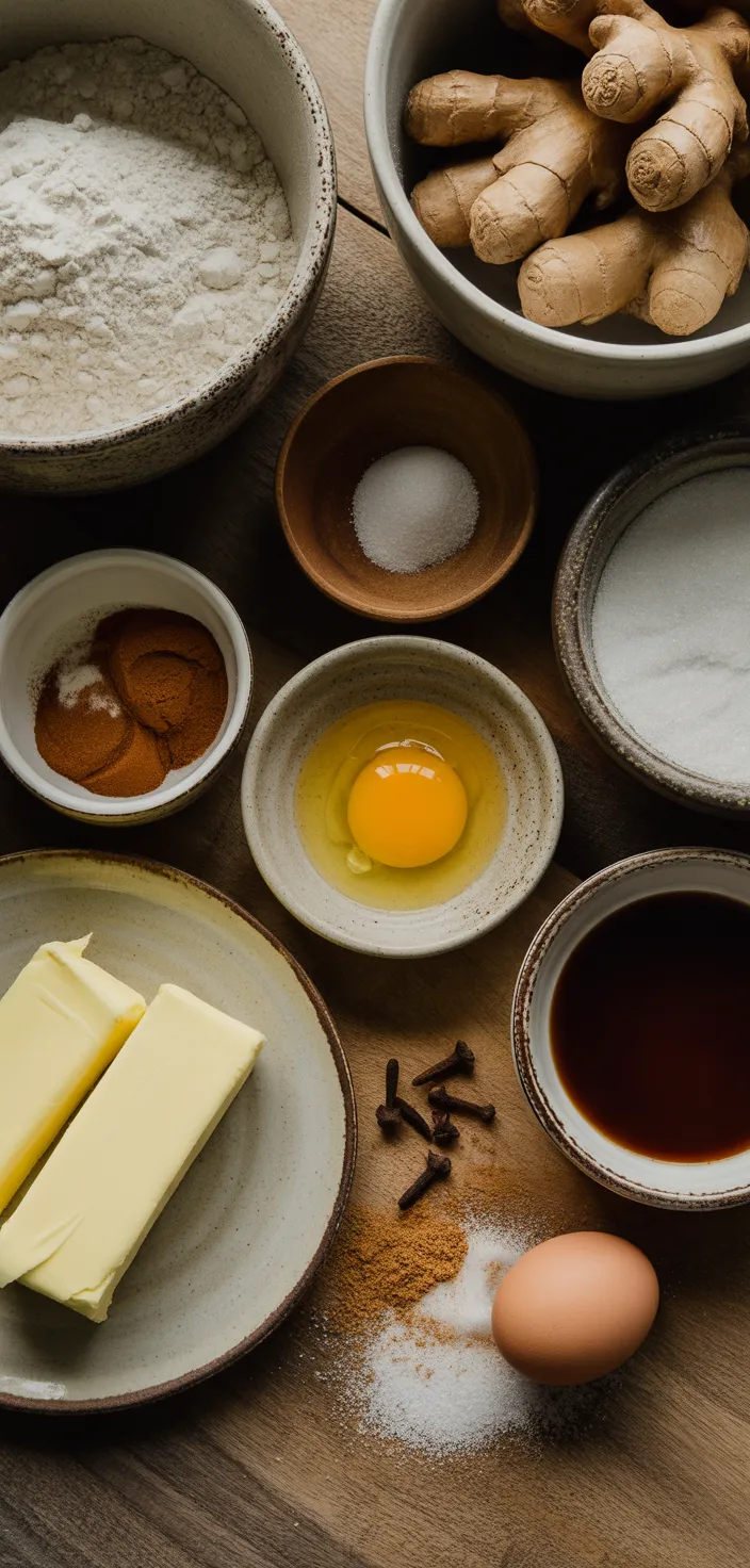 Ingredients photo for Gingersnaps Recipe