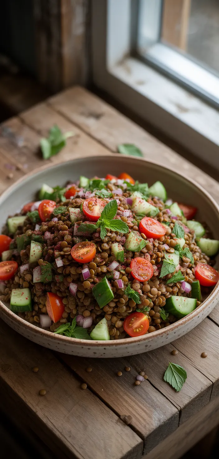 Ingredients photo for Lebanese Lentil Salad Recipe